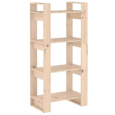 vidaXL Βιβλιοθήκη/Διαχωριστικό Χώρου 60x35x125cm Μασίφ Ξύλο 1 τεμ.