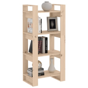vidaXL Βιβλιοθήκη/Διαχωριστικό Χώρου 60x35x125cm Μασίφ Ξύλο 1 τεμ.