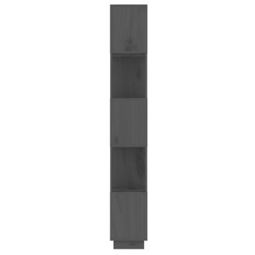 vidaXL Βιβλιοθήκη/Διαχωριστικό Χώρου Γκρι 51x25x163,5cm Μασίφ Πεύκο 1 τεμ.