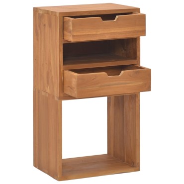 vidaXL Κομοδίνο 40x30x76cm από Μασίφ Ξύλο Teak 1 τεμ.