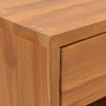 vidaXL Κομοδίνο 40x30x76cm από Μασίφ Ξύλο Teak 1 τεμ.