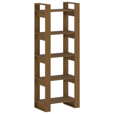 vidaXL Βιβλιοθήκη/Διαχωριστικό Χώρου Μελί 60x35x160cm Μασίφ Ξύλο 1 τεμ.
