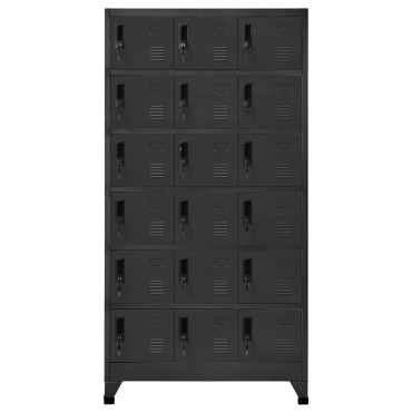 vidaXL Φοριαμός Ανθρακί 90x40x180cm Ατσάλινος 1 τεμ.