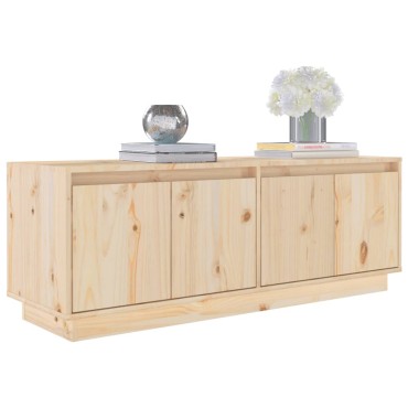 vidaXL Έπιπλο Τηλεόρασης 110x34x40cm από Μασίφ Ξύλο Πεύκου