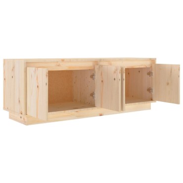 vidaXL Έπιπλο Τηλεόρασης 110x34x40cm από Μασίφ Ξύλο Πεύκου