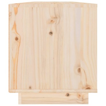 vidaXL Έπιπλο Τηλεόρασης 110x34x40cm από Μασίφ Ξύλο Πεύκου