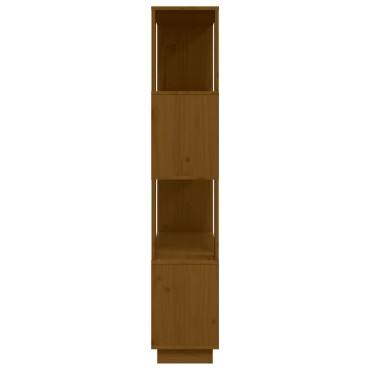 vidaXL Βιβλιοθήκη/Διαχωριστικό Χώρου Μελί 80x25x132cm Μασίφ Ξύλο 1 τεμ.