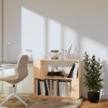 vidaXL Βιβλιοθήκη/Διαχωριστικό Χώρου 80x25x70cm Μασίφ Ξύλο Πεύκου 1 τεμ.