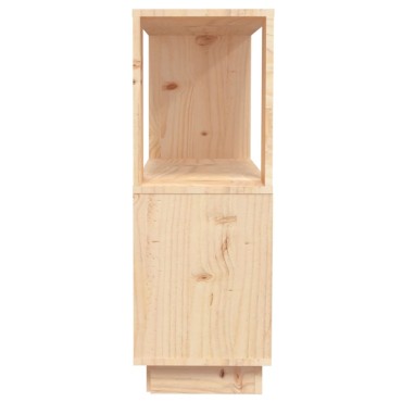 vidaXL Βιβλιοθήκη/Διαχωριστικό Χώρου 80x25x70cm Μασίφ Ξύλο Πεύκου 1 τεμ.