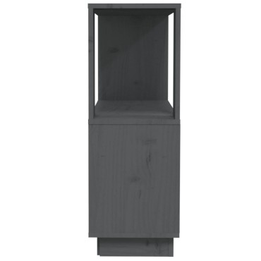 vidaXL Βιβλιοθήκη/Διαχωριστικό Χώρου Γκρι 80x25x70cm Μασίφ Πεύκο 1 τεμ.