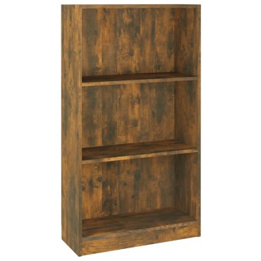 vidaXL Βιβλιοθήκη Καπνιστή Δρυς 60x24x109cm από Επεξεργασμένο Ξύλο 1 τεμ.