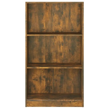 vidaXL Βιβλιοθήκη Καπνιστή Δρυς 60x24x109cm από Επεξεργασμένο Ξύλο 1 τεμ.