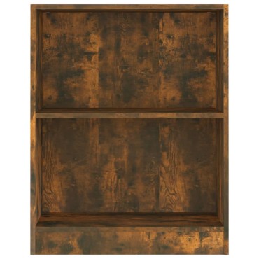 vidaXL Βιβλιοθήκη Καπνιστή Δρυς 60x24x76cm Επεξεργασμένο Ξύλο 1 τεμ.