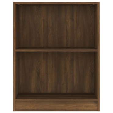 vidaXL Βιβλιοθήκη Καφέ Δρυς 60x24x76cm από Επεξεργασμένο Ξύλο 1 τεμ.