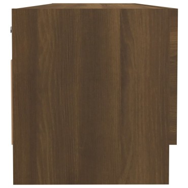 vidaXL Ντουλάπα Καφέ Δρυς 100x32,5x35cm από Επεξεργασμένο Ξύλο 1 τεμ.