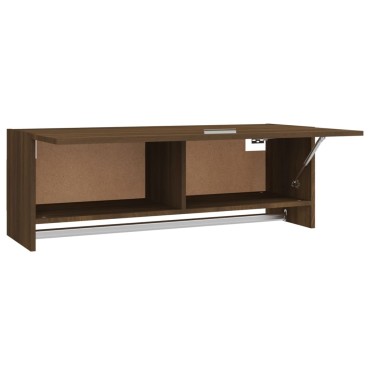 vidaXL Ντουλάπα Καφέ Δρυς 100x32,5x35cm από Επεξεργασμένο Ξύλο 1 τεμ.