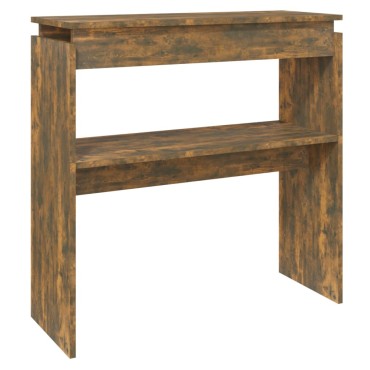 vidaXL Τραπέζι Κονσόλα Καπνιστή Δρυς 80x30x80cm Επεξεργασμένο Ξύλο 1 τεμ.