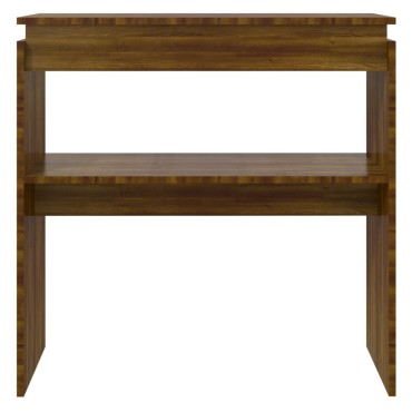 vidaXL Τραπέζι Κονσόλα Καφέ Δρυς 80x30x80cm Επεξεργασμένο Ξύλο 1 τεμ.