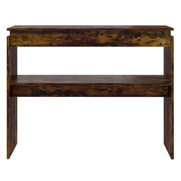vidaXL Τραπέζι Κονσόλα Καπνιστή Δρυς 102x30x80cm Επεξεργασμένο Ξύλο 1 τεμ.