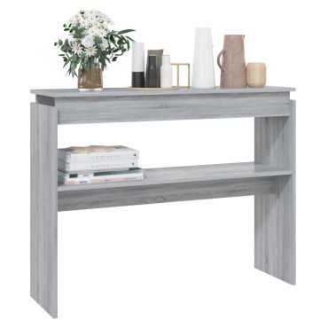 vidaXL Τραπέζι Κονσόλα Γκρι Sonoma 102x30x80cm Επεξεργασμένο Ξύλο 1 τεμ.