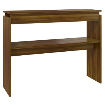 vidaXL Τραπέζι Κονσόλα Καφέ Δρυς 102x30x80cm Επεξεργασμένο Ξύλο 1 τεμ.