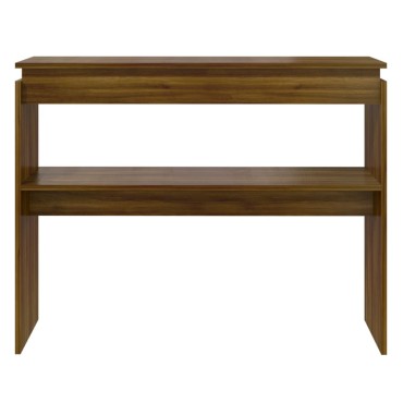 vidaXL Τραπέζι Κονσόλα Καφέ Δρυς 102x30x80cm Επεξεργασμένο Ξύλο 1 τεμ.