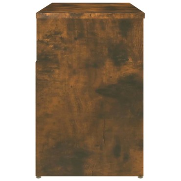 vidaXL Παπουτσοθήκη Καπνιστή Δρυς 80x30x45cm από Επεξεργασμένο Ξύλο