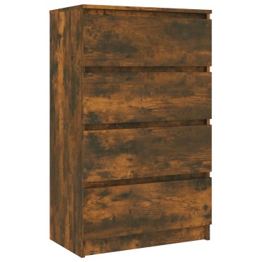 vidaXL Συρταριέρα Καπνιστή Δρυς 60x35x98,5cm Επεξεργασμένο Ξύλο 1 τεμ.