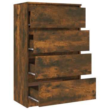 vidaXL Συρταριέρα Καπνιστή Δρυς 60x35x98,5cm Επεξεργασμένο Ξύλο 1 τεμ.