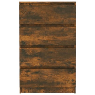 vidaXL Συρταριέρα Καπνιστή Δρυς 60x35x98,5cm Επεξεργασμένο Ξύλο 1 τεμ.