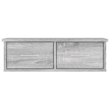 vidaXL Ντουλάπι Τοίχου Γκρι Sonoma 60x26x18,5cm Επεξεργασμένο Ξύλο 1 τεμ.