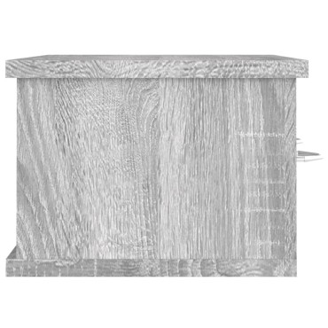 vidaXL Ντουλάπι Τοίχου Γκρι Sonoma 60x26x18,5cm Επεξεργασμένο Ξύλο 1 τεμ.