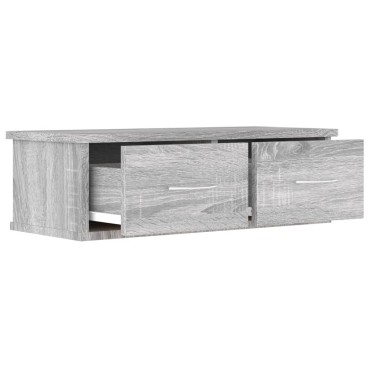 vidaXL Ντουλάπι Τοίχου Γκρι Sonoma 60x26x18,5cm Επεξεργασμένο Ξύλο 1 τεμ.