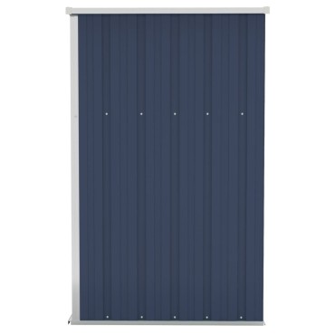 vidaXL Αποθήκη Κήπου Επιτοίχια Ανθρακί 118 x 100 x 178 εκ. από Ατσάλι