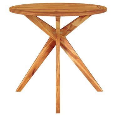 vidaXL Τραπέζι Κήπου 85x85x75cm από Μασίφ Ξύλο Ακακίας 1 τεμ.