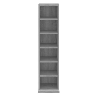 vidaXL Έπιπλο για CD Γκρι Sonoma 21x20x88cm από Επεξεργασμένο Ξύλο 1 τεμ.