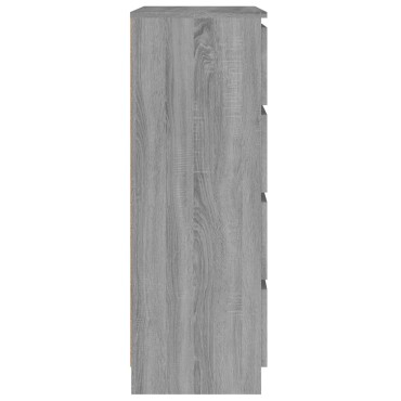 vidaXL Συρταριέρα Γκρι Sonoma 60x35x98,5cm από Επεξεργασμένο Ξύλο 1 τεμ.