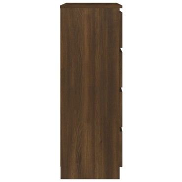 vidaXL Συρταριέρα Καφέ Δρυς 60x35x98,5cm από Επεξεργασμένο Ξύλο 1 τεμ.