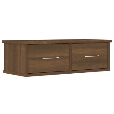 vidaXL Ντουλάπι Τοίχου Καφέ Δρυς 60x26x18,5cm Επεξεργασμένο Ξύλο 1 τεμ.
