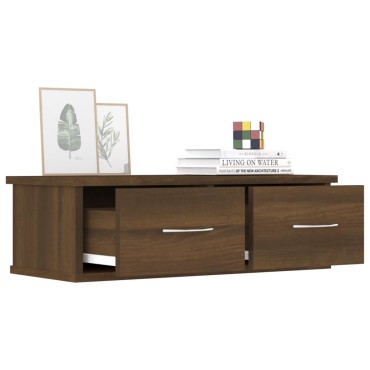 vidaXL Ντουλάπι Τοίχου Καφέ Δρυς 60x26x18,5cm Επεξεργασμένο Ξύλο 1 τεμ.