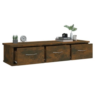 vidaXL Ντουλάπι Τοίχου Καπνιστή Δρυς 88x26x18,5cm Επεξεργασμένο Ξύλο 1 τεμ.
