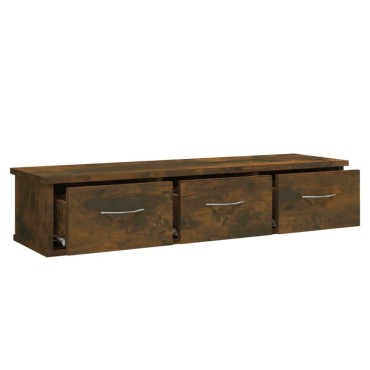 vidaXL Ντουλάπι Τοίχου Καπνιστή Δρυς 88x26x18,5cm Επεξεργασμένο Ξύλο 1 τεμ.