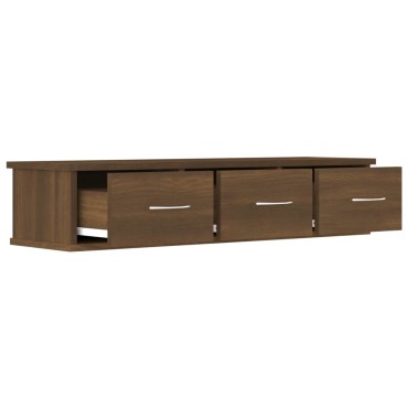 vidaXL Ντουλάπι Τοίχου Καφέ Δρυς 88x26x18,5cm Επεξεργασμένο Ξύλο 1 τεμ.