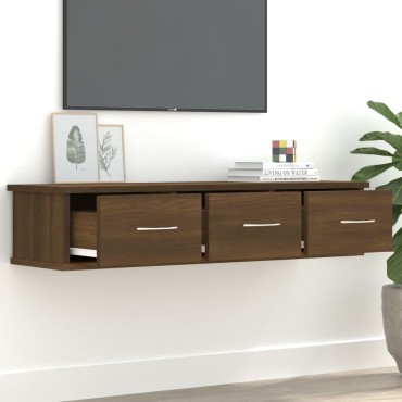 vidaXL Ντουλάπι Τοίχου Καφέ Δρυς 88x26x18,5cm Επεξεργασμένο Ξύλο 1 τεμ.