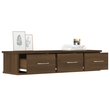 vidaXL Ντουλάπι Τοίχου Καφέ Δρυς 88x26x18,5cm Επεξεργασμένο Ξύλο 1 τεμ.