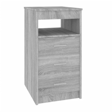 vidaXL Συρταριέρα Γκρι Sonoma 40x50x76cm από Επεξεργασμένο Ξύλο 1 τεμ.