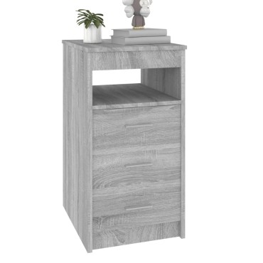 vidaXL Συρταριέρα Γκρι Sonoma 40x50x76cm από Επεξεργασμένο Ξύλο 1 τεμ.