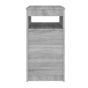 vidaXL Συρταριέρα Γκρι Sonoma 40x50x76cm από Επεξεργασμένο Ξύλο 1 τεμ.