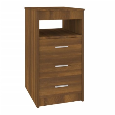 vidaXL Συρταριέρα Καφέ Δρυς 40x50x76cm από Επεξεργασμένο Ξύλο 1 τεμ.
