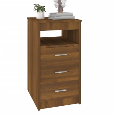 vidaXL Συρταριέρα Καφέ Δρυς 40x50x76cm από Επεξεργασμένο Ξύλο 1 τεμ.